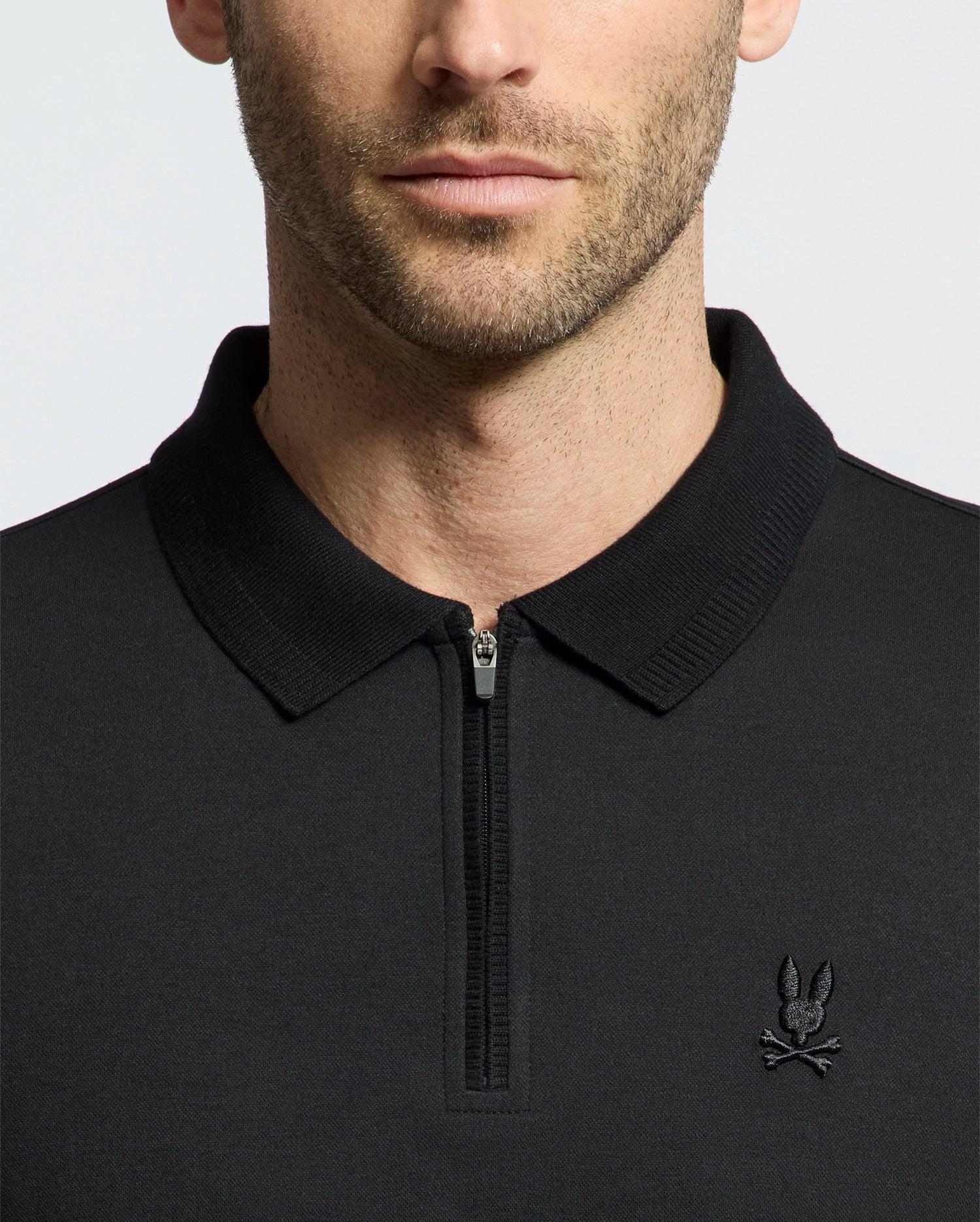 MENS TREVOR PERFORMANCE PIQUE ZIP UP POLO - B6K557F200 Product Image