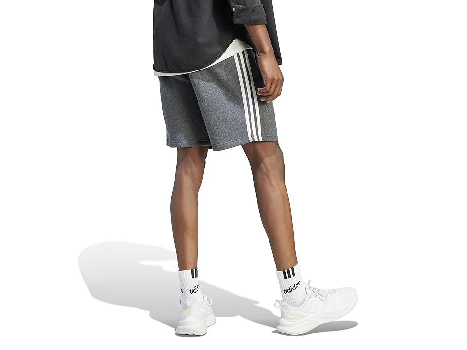 adidas Mens adidas Essentials 3-Stripes Fleece Shorts - Mens Medium Grey Heather Product Image