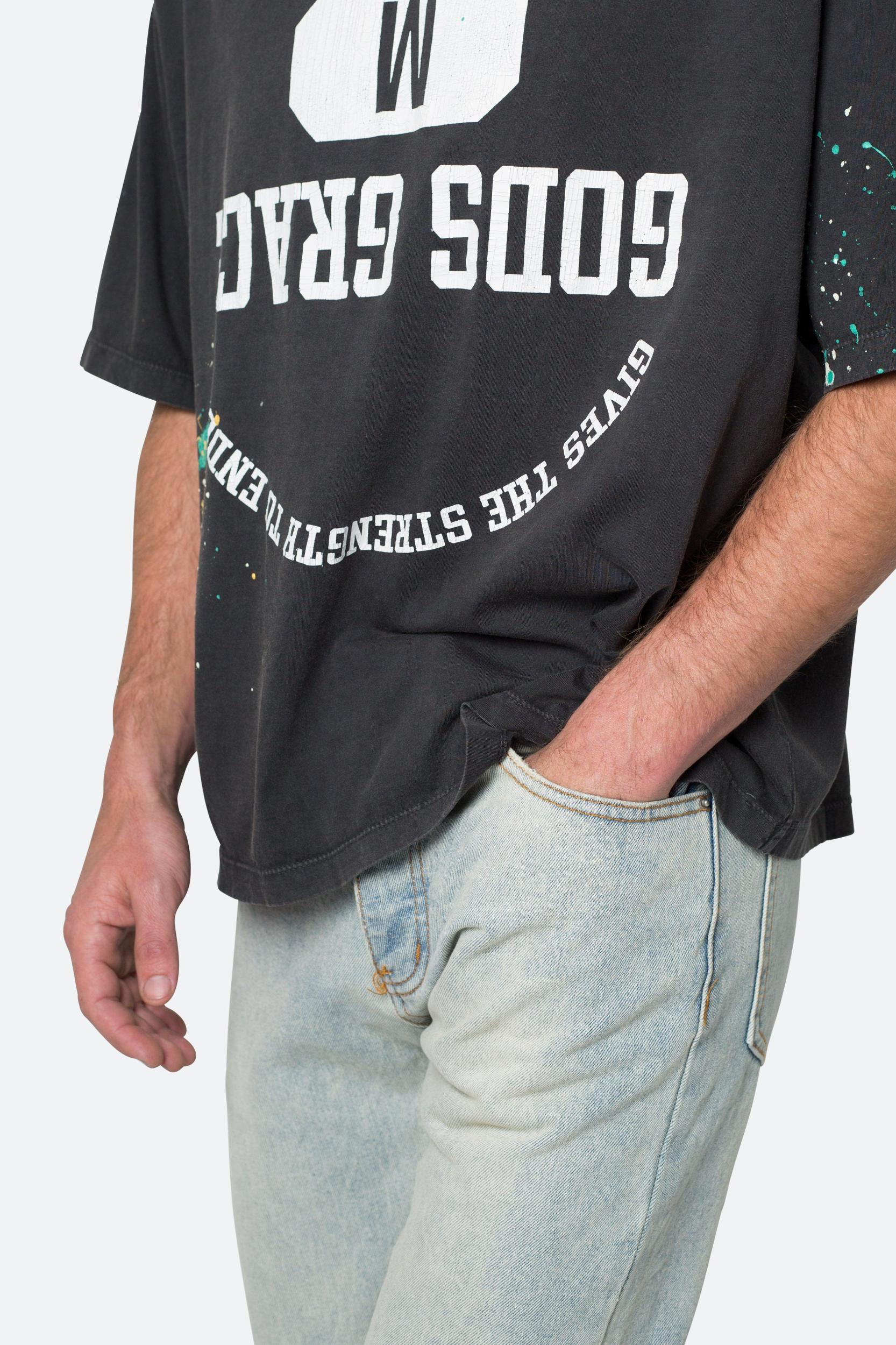 Gods Grace Vintage Tee - Washed Black Product Image