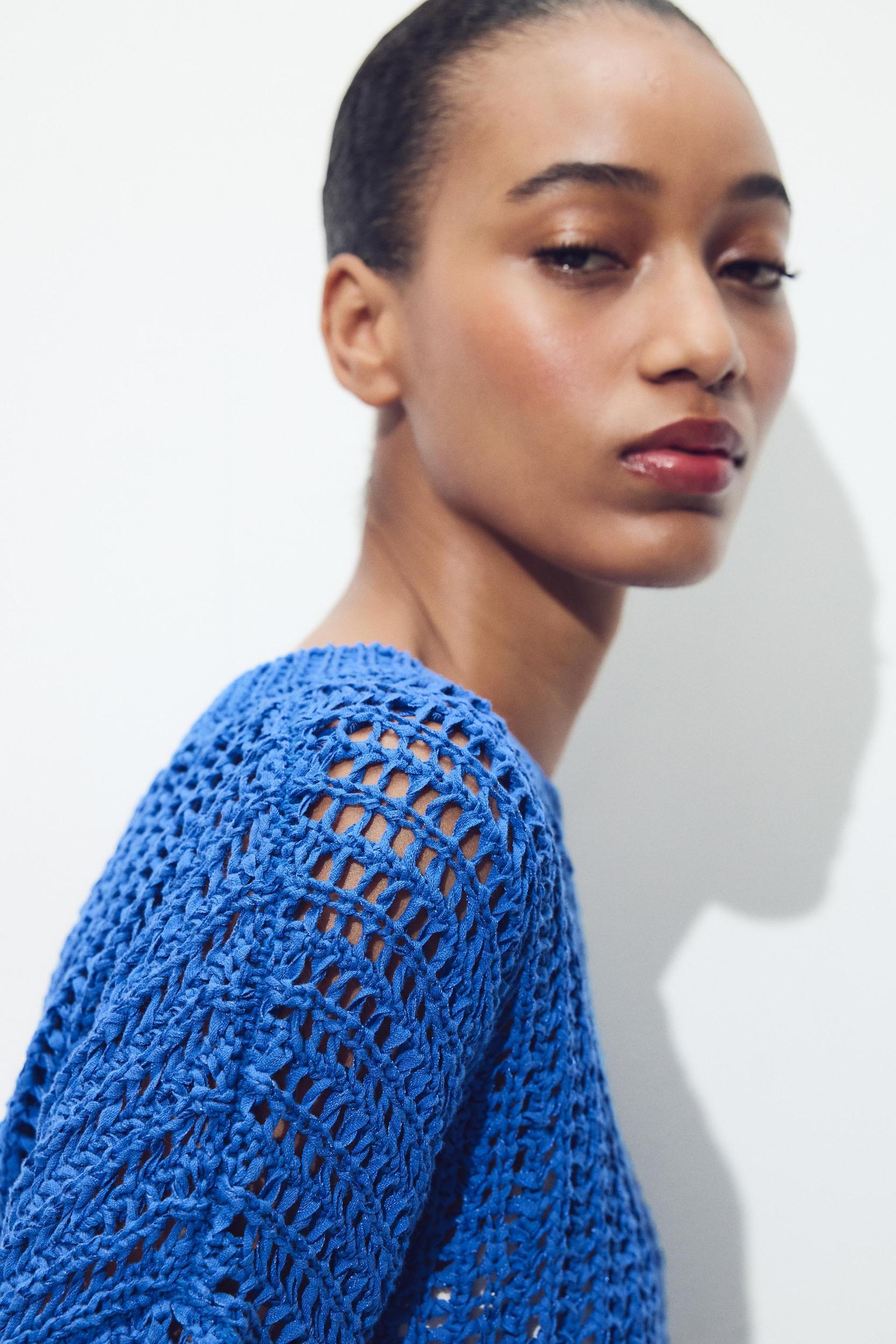 FRENCH SLEEVE KNIT TOP Product Image