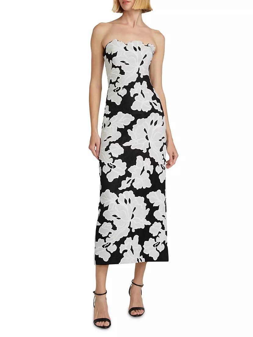 Natasha Strapless Floral Dress Product Image
