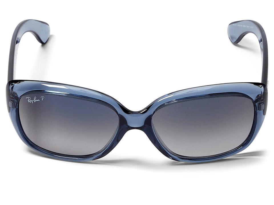 Ray-Ban Jackie Ohh Transparent Sunglasses Frame Grey Lenses Polarized Product Image