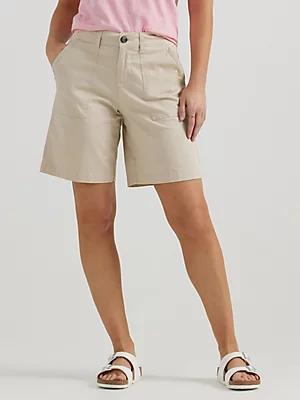 Women's Ultra Lux Comfort with Flex-To-Go Relaxed Fit Utility Bermuda | Women's Shorts | Lee® Product Image