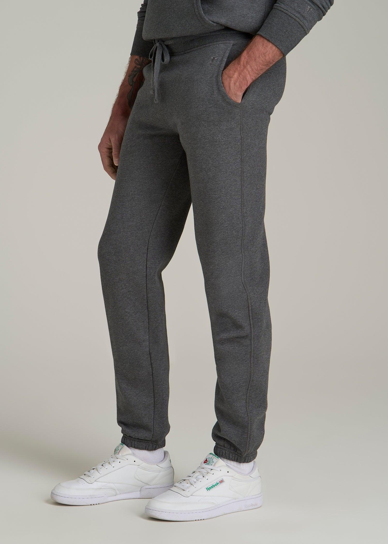 Wearever 2.0 Fleece Sweatpants for Tall Men in Charcoal Mix Product Image