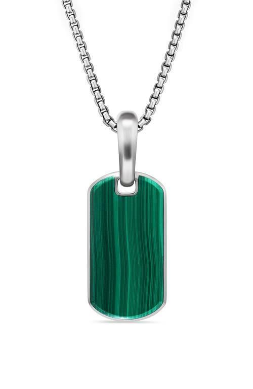 Mens Chevron Tag in Sterling Silver Product Image