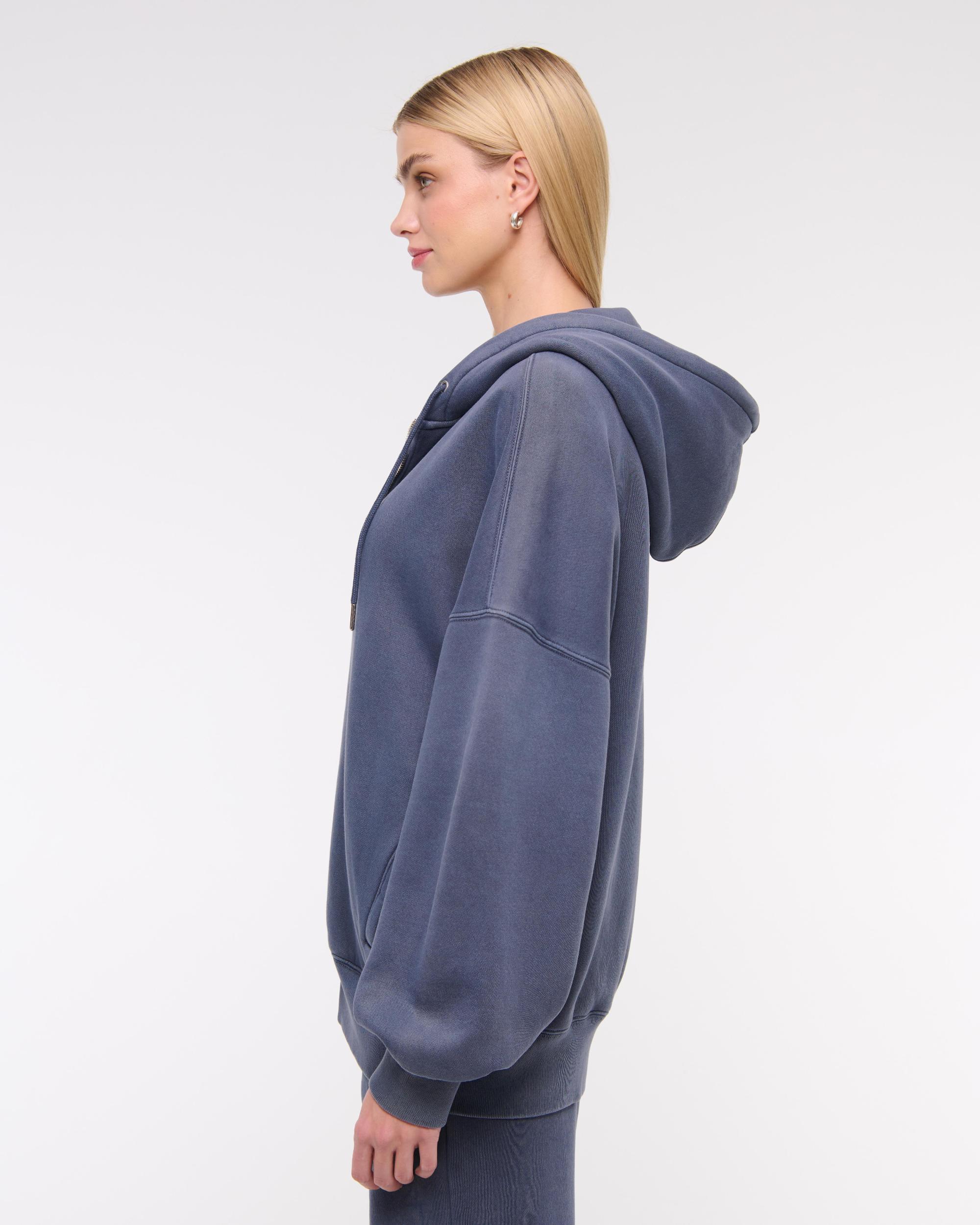 Essential Oversized Sunday Hooded Full-Zip Product Image