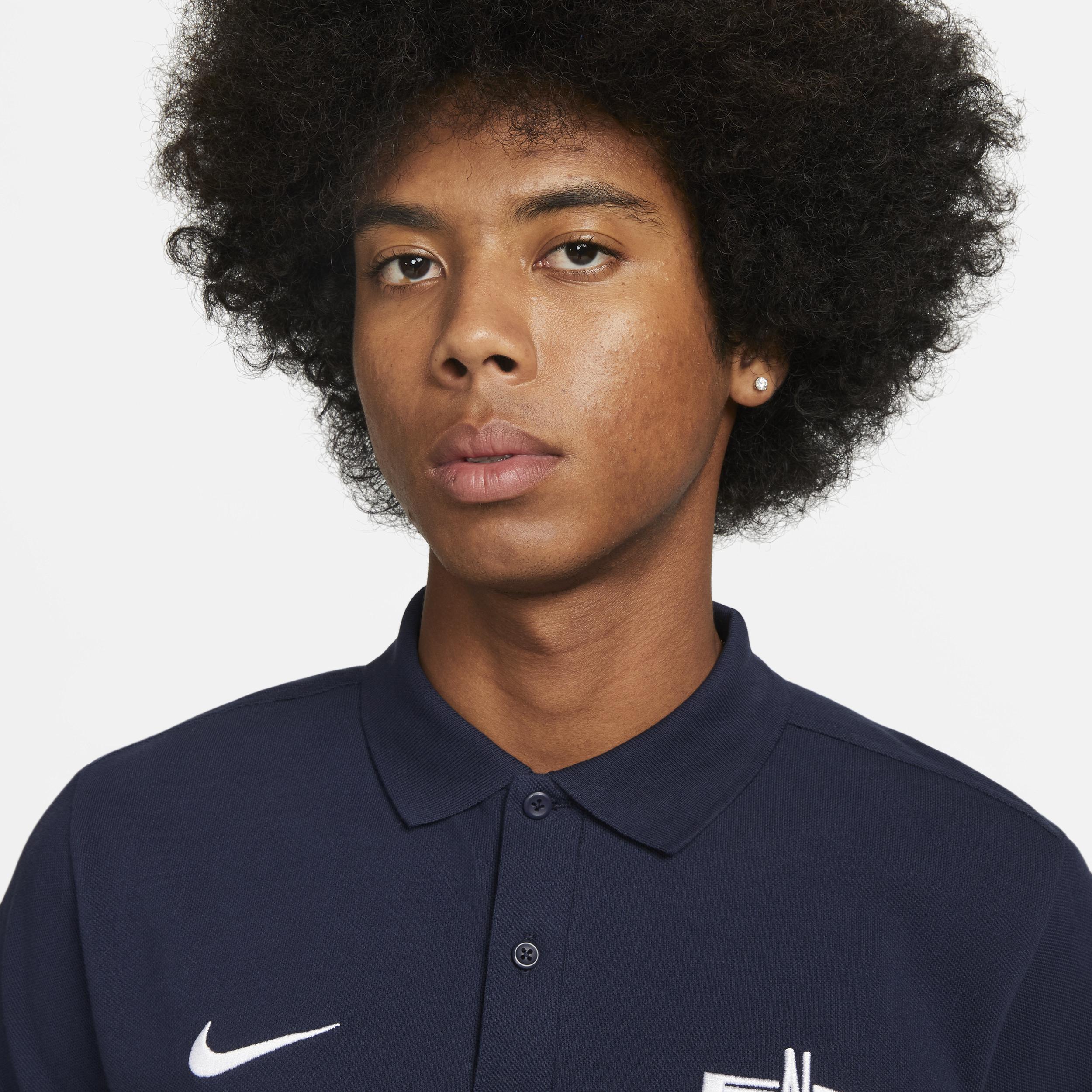 Men's Nike Blue England National Team Pique Polo at Nordstrom, Size Small Product Image