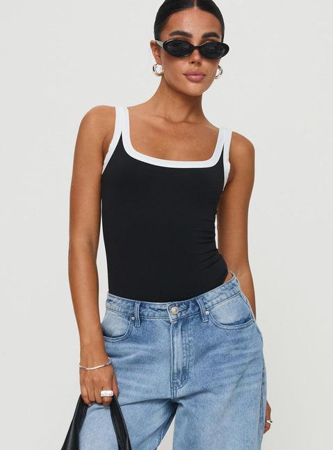 Astrea Bodysuit Black / White Product Image