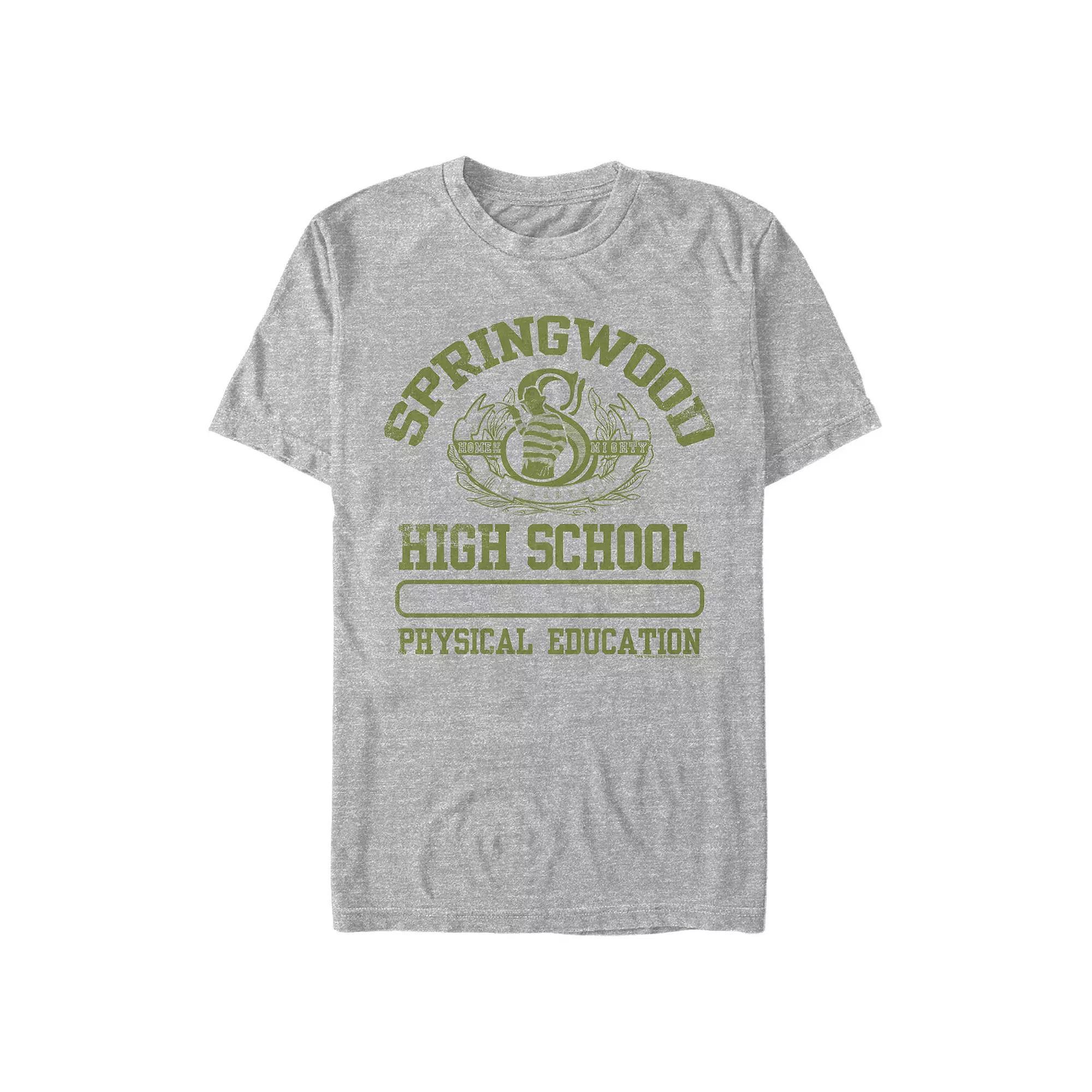 Men's A Nightmare On Elm Street Springwood High School Graphic Tee, Size: XS, Athletic Grey Product Image