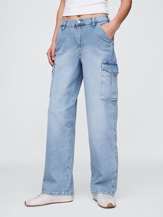 Mid Rise Corduroy '90s Loose Cargo Pants Product Image