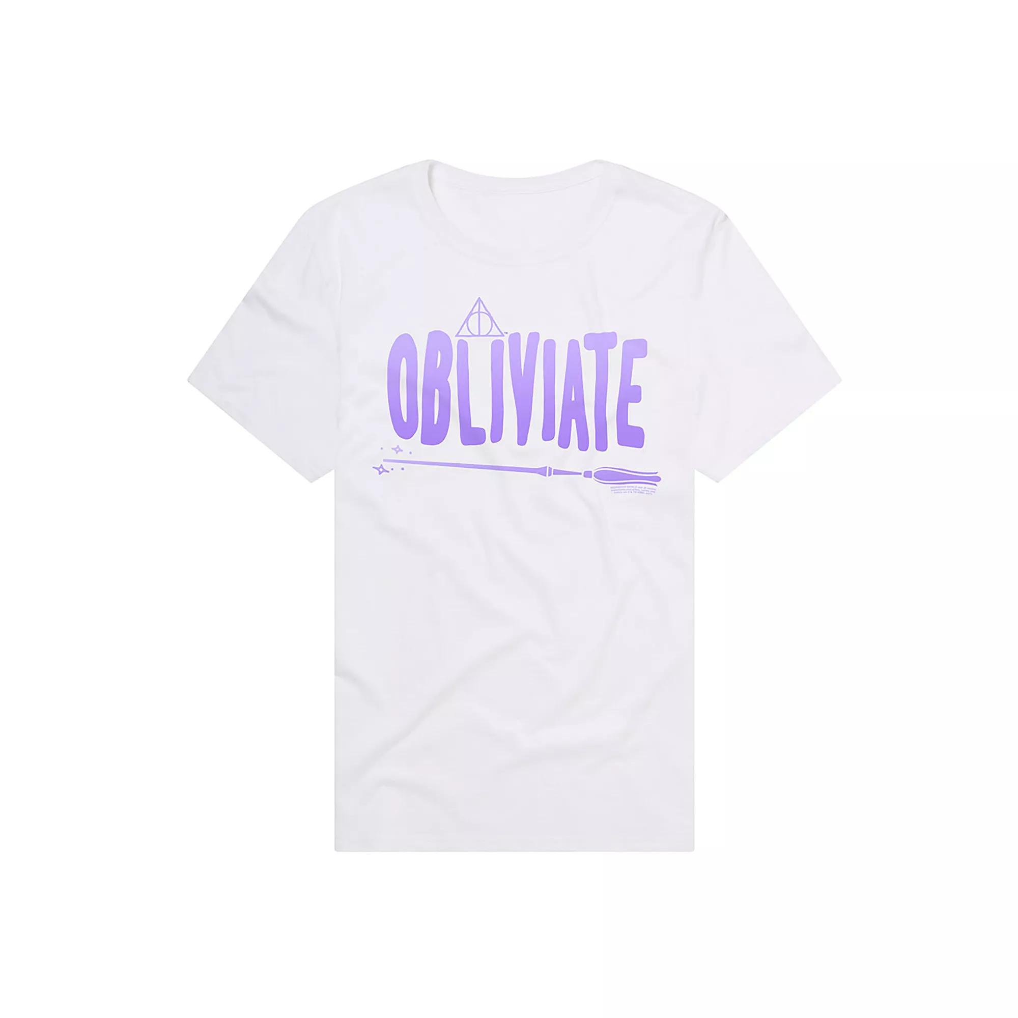 Men's Harry Potter Obliviate Spell Graphic Tee, Size: Small, White Product Image