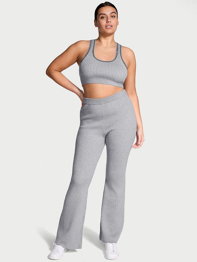 Luxe Cable-Knit Flare Lounge Pants Product Image