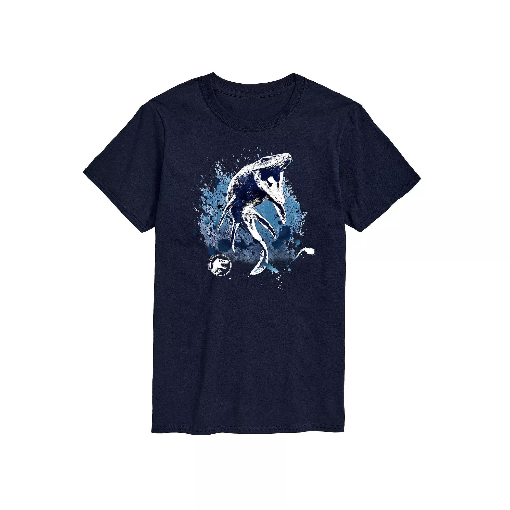 Mens SpongeBob SquarePants Krusty Group Graphic Tee Blue Product Image