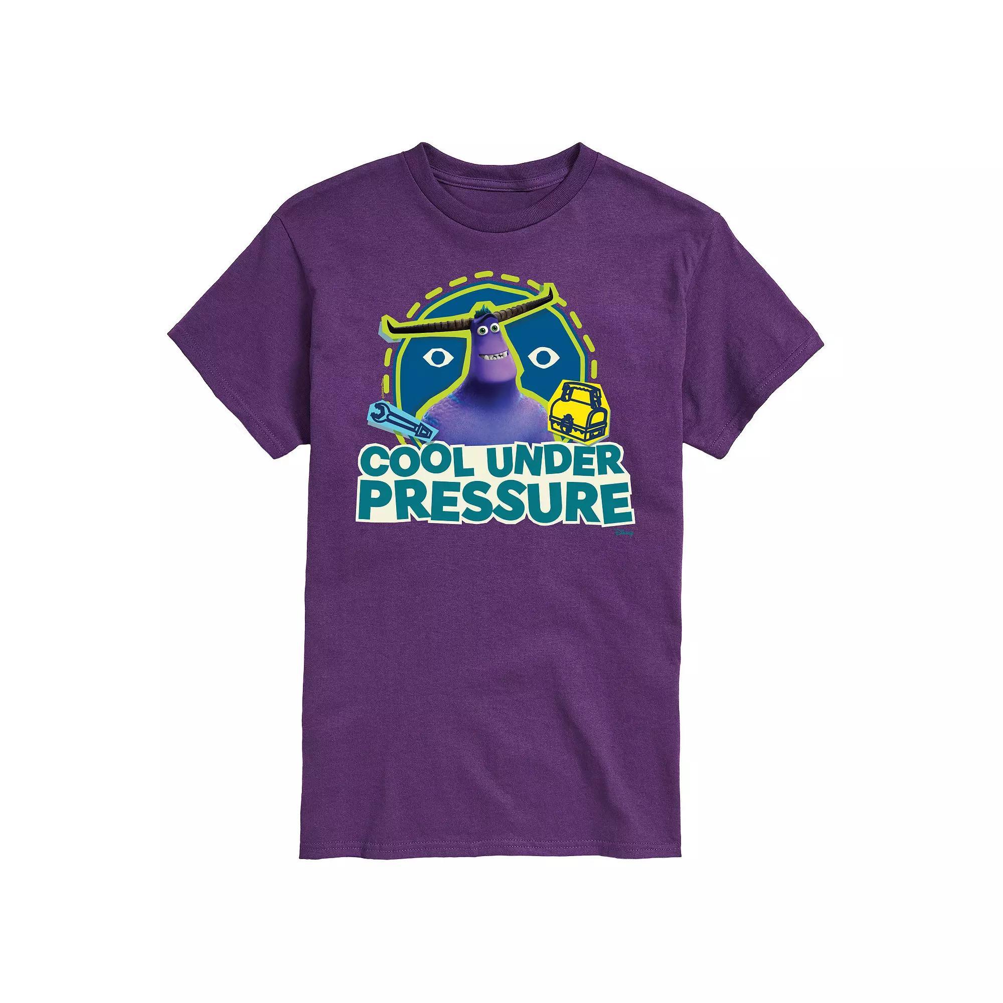 Disney / Pixars Monsters At Work Mens At Cool Under Pressure Graphic Tee Blue Product Image