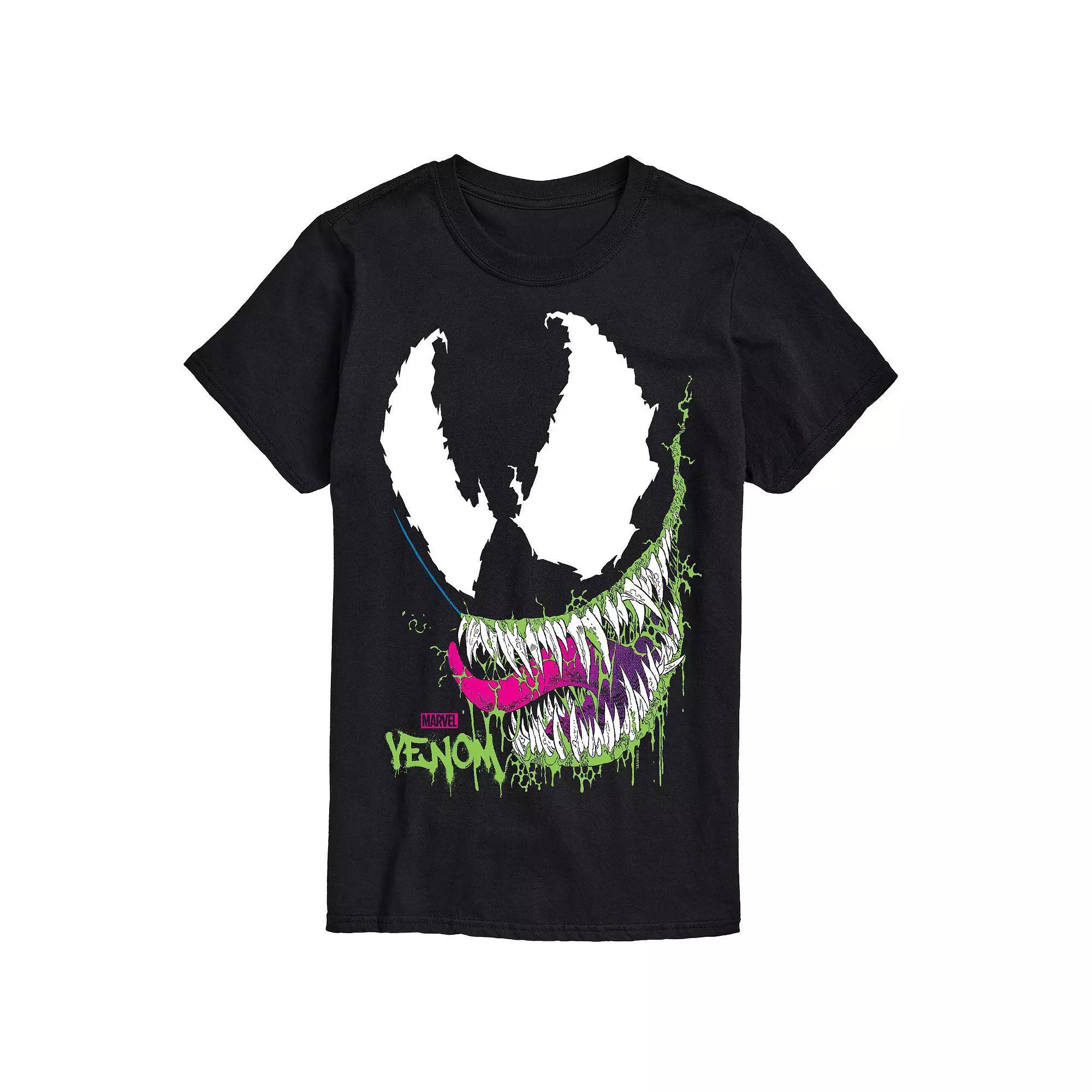 Big & Tall Marvel Venom Head Portrait Oversized Graphic Tee, Mens Product Image