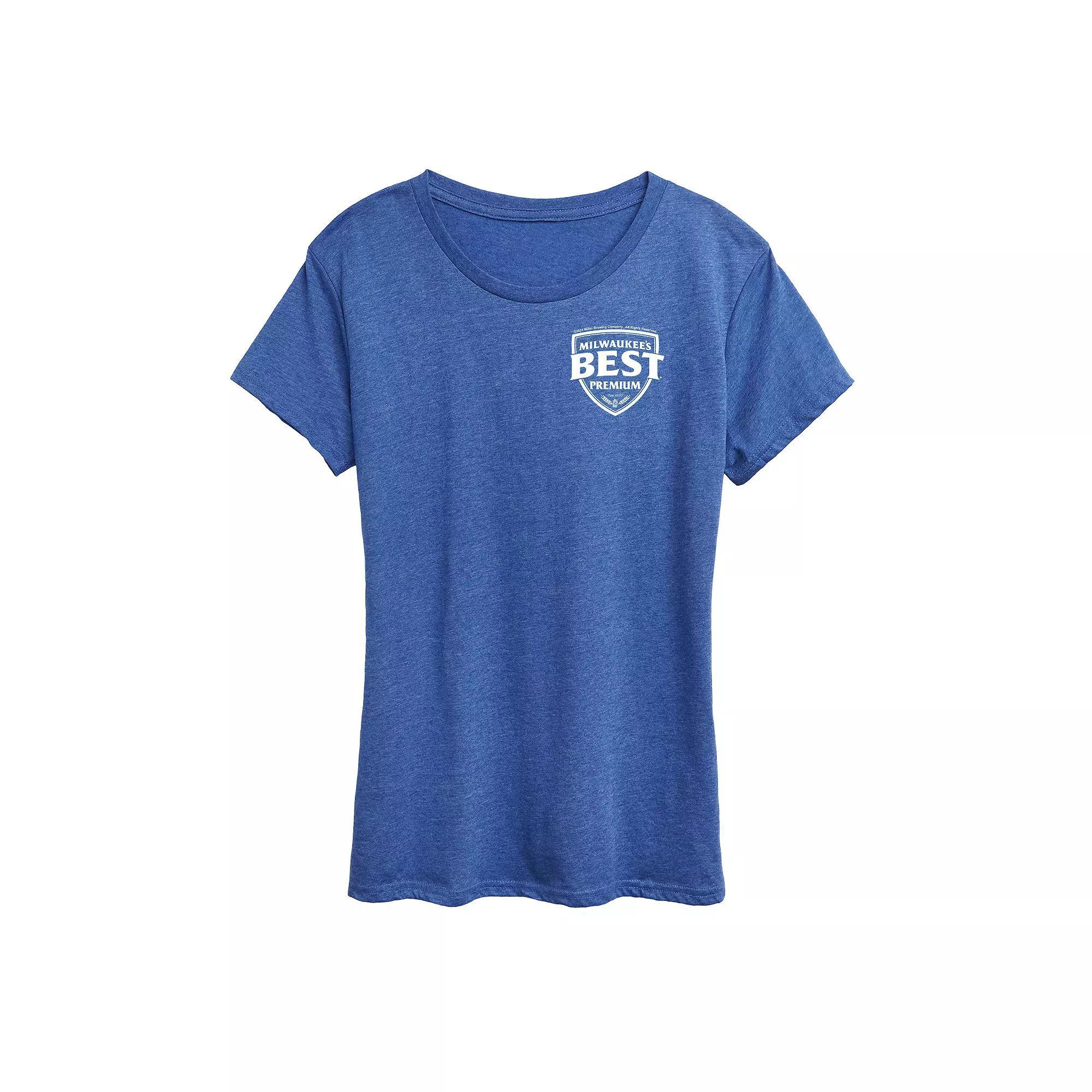 Womens Bunny Outline Graphic Tee Grey Blue Product Image