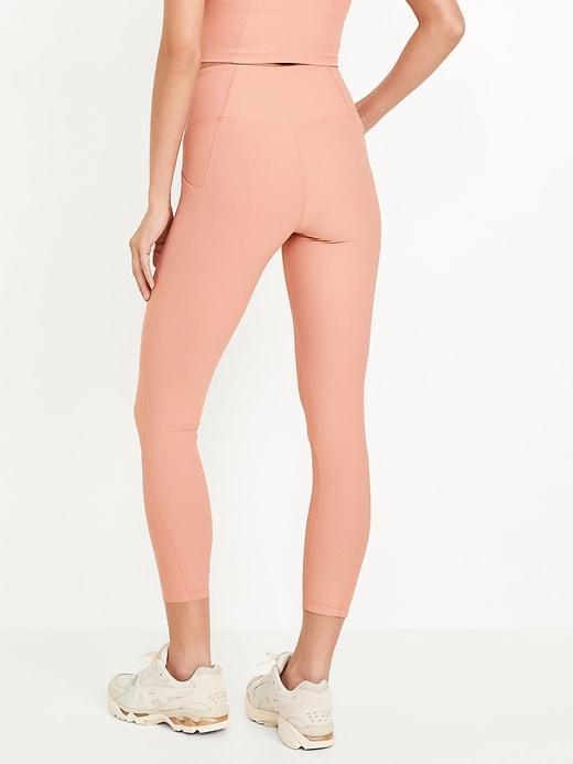 High-Waisted PowerSoft Rib Leggings Product Image