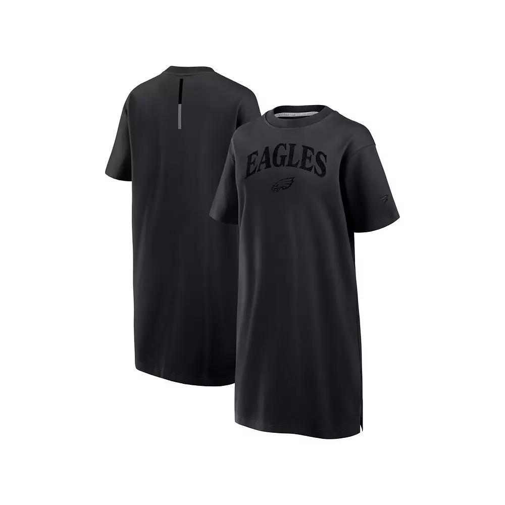 Women's Fanatics  Black Miami Hurricanes Elements Go Tri-Blend T-Shirt Dress, Size: Medium Product Image