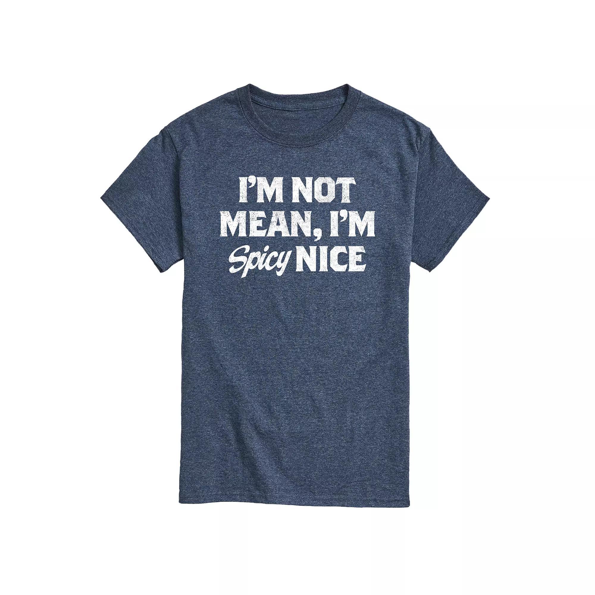 Mens Spicy Nice Graphic Tee Blue Product Image
