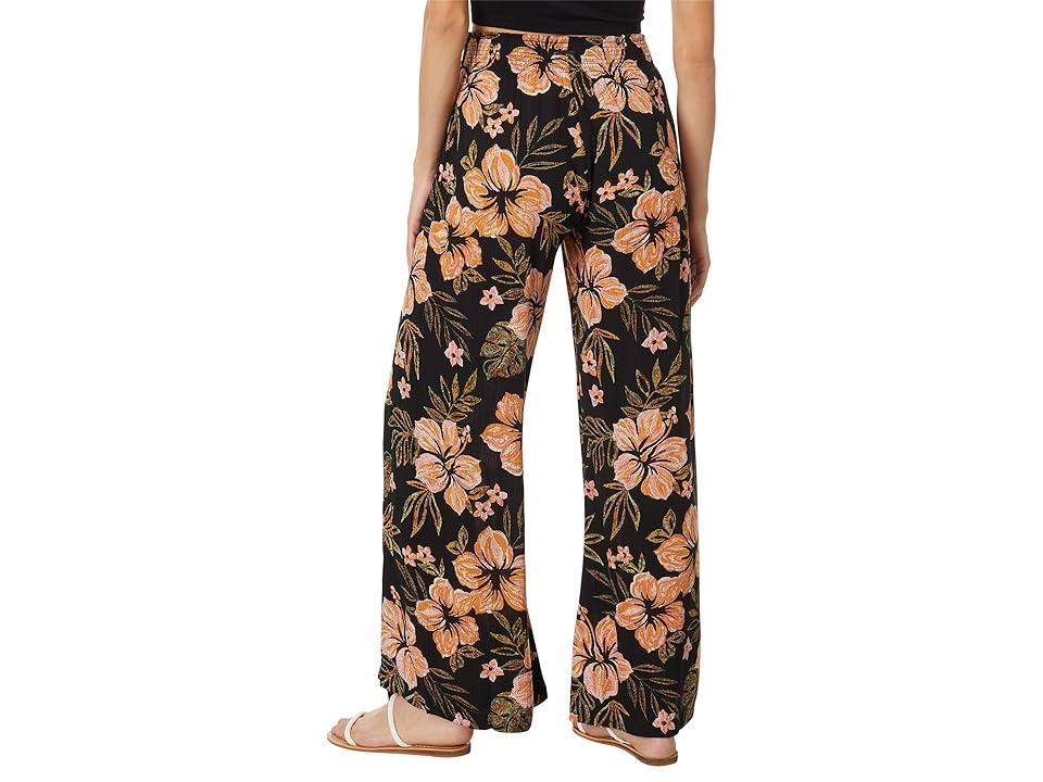 Split Spirit Floral Pants - Black Sands Female Product Image