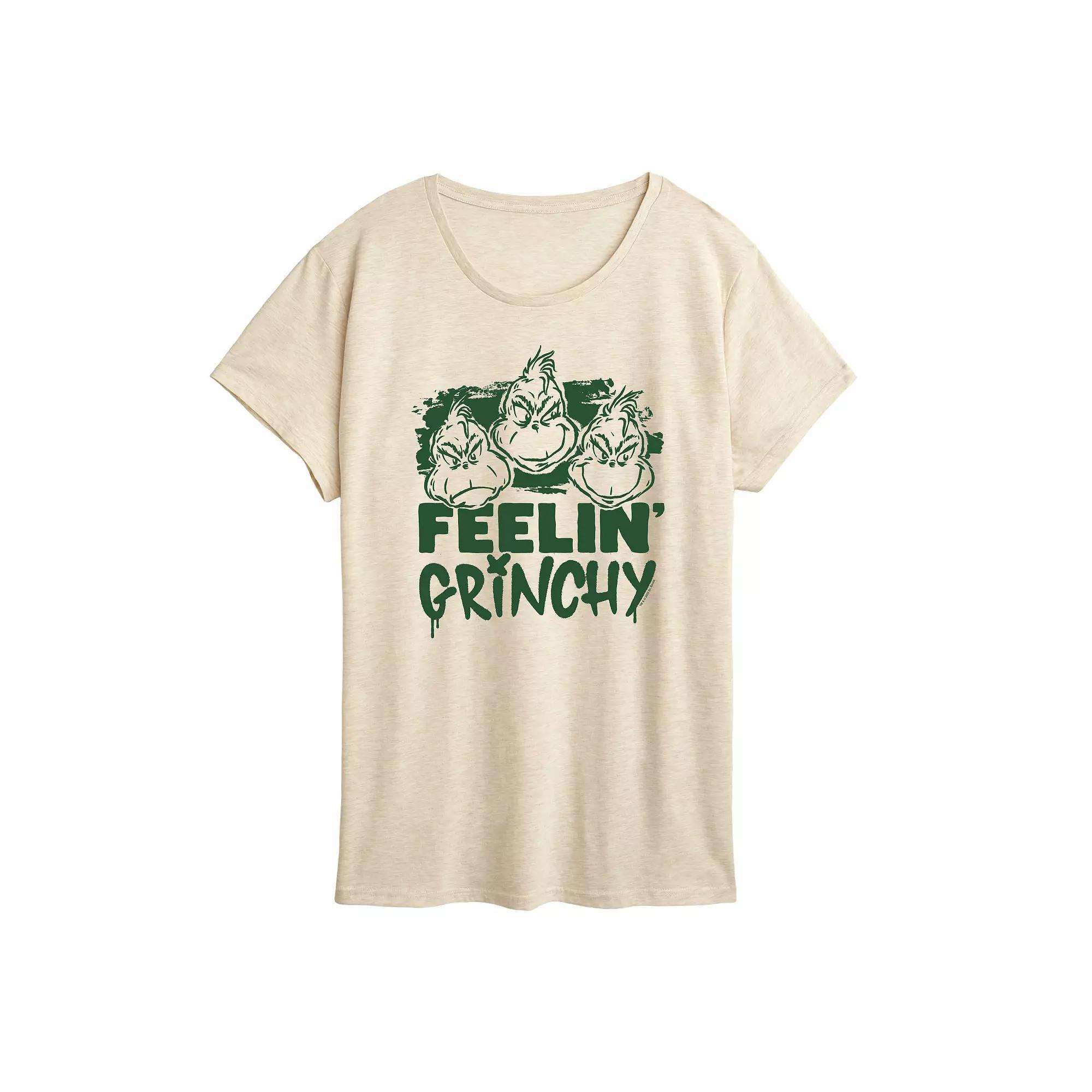 Womens Dr. Seuss Feelin Grinchy Graphic Tee Product Image