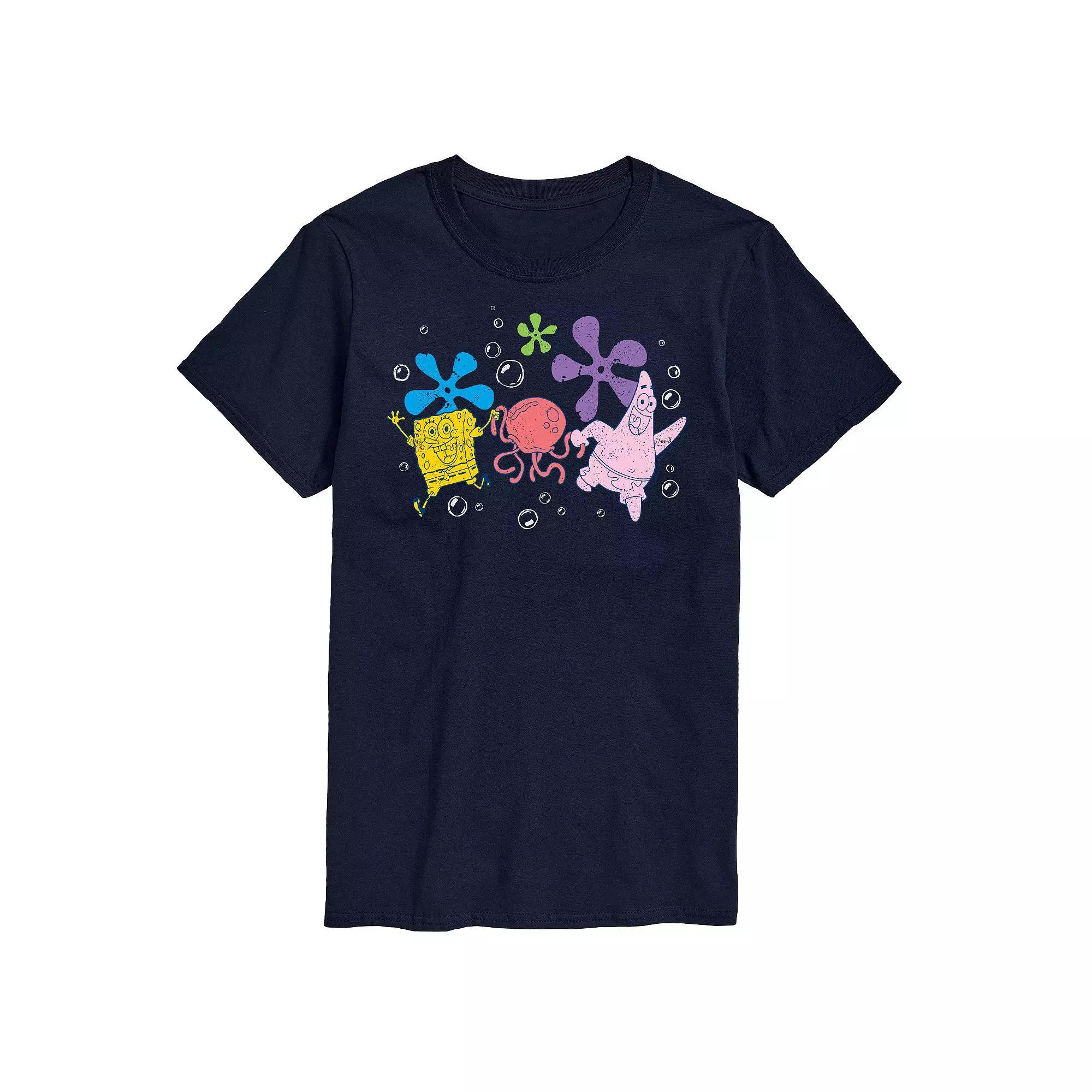 Mens Nickelodeon SpongeBob SquarePants Jelly Graphic Tee Blue Product Image
