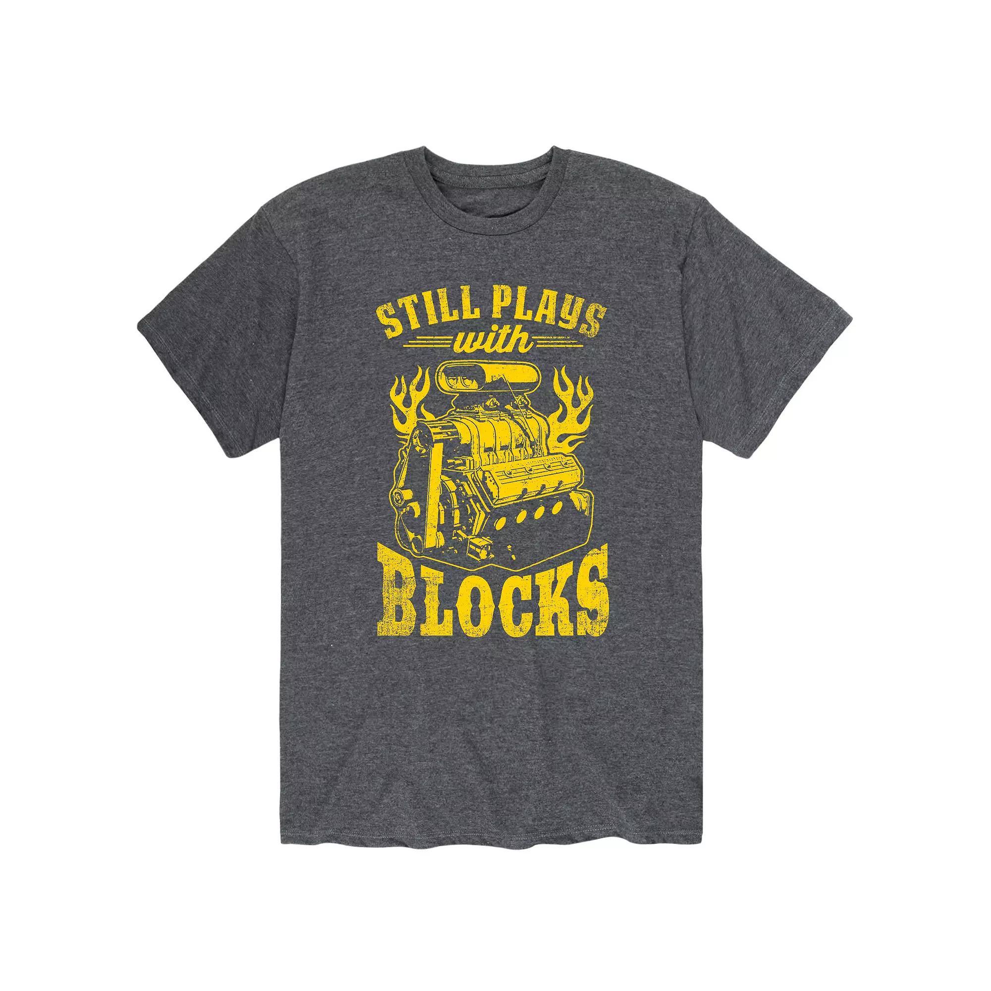 Mens Still Plays With Blocks Tee Heather Grey Product Image