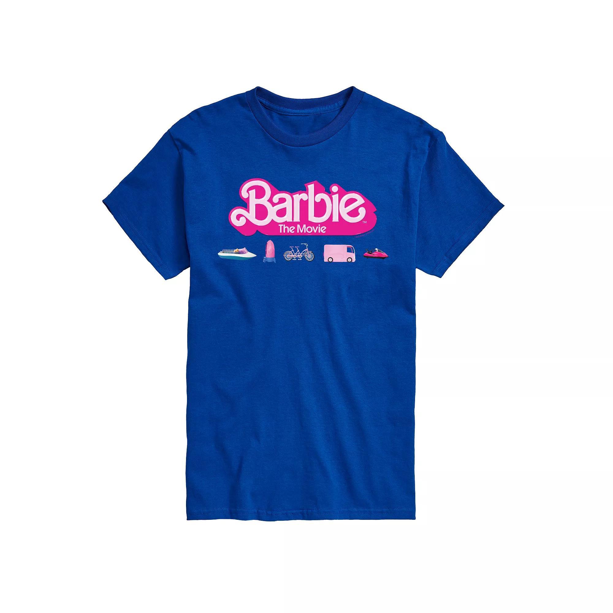 Big & Tall Barbie The Movie Theatrical Vehicle Graphic Tee, Mens Product Image