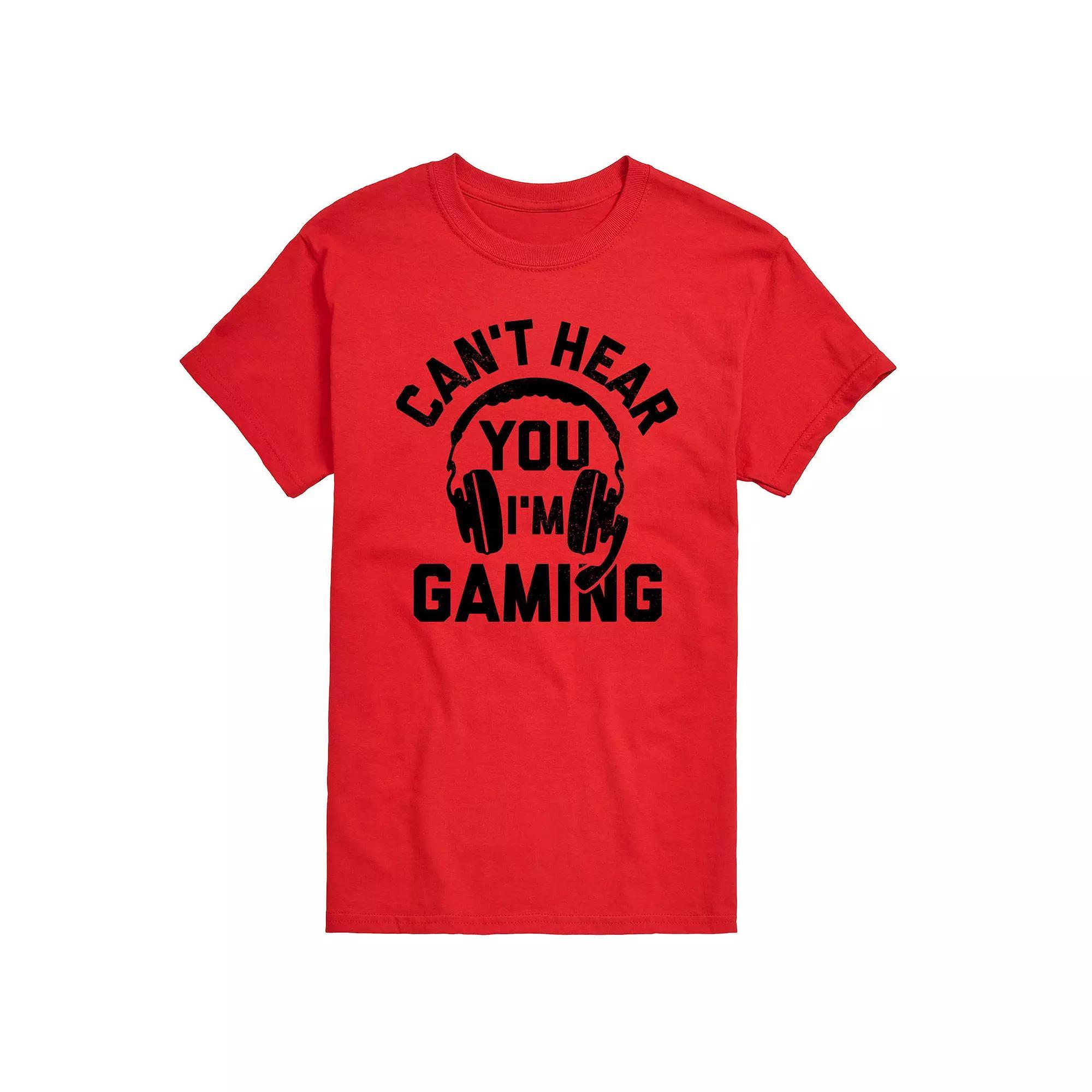 Mens Cant Hear You Gaming Tee Product Image