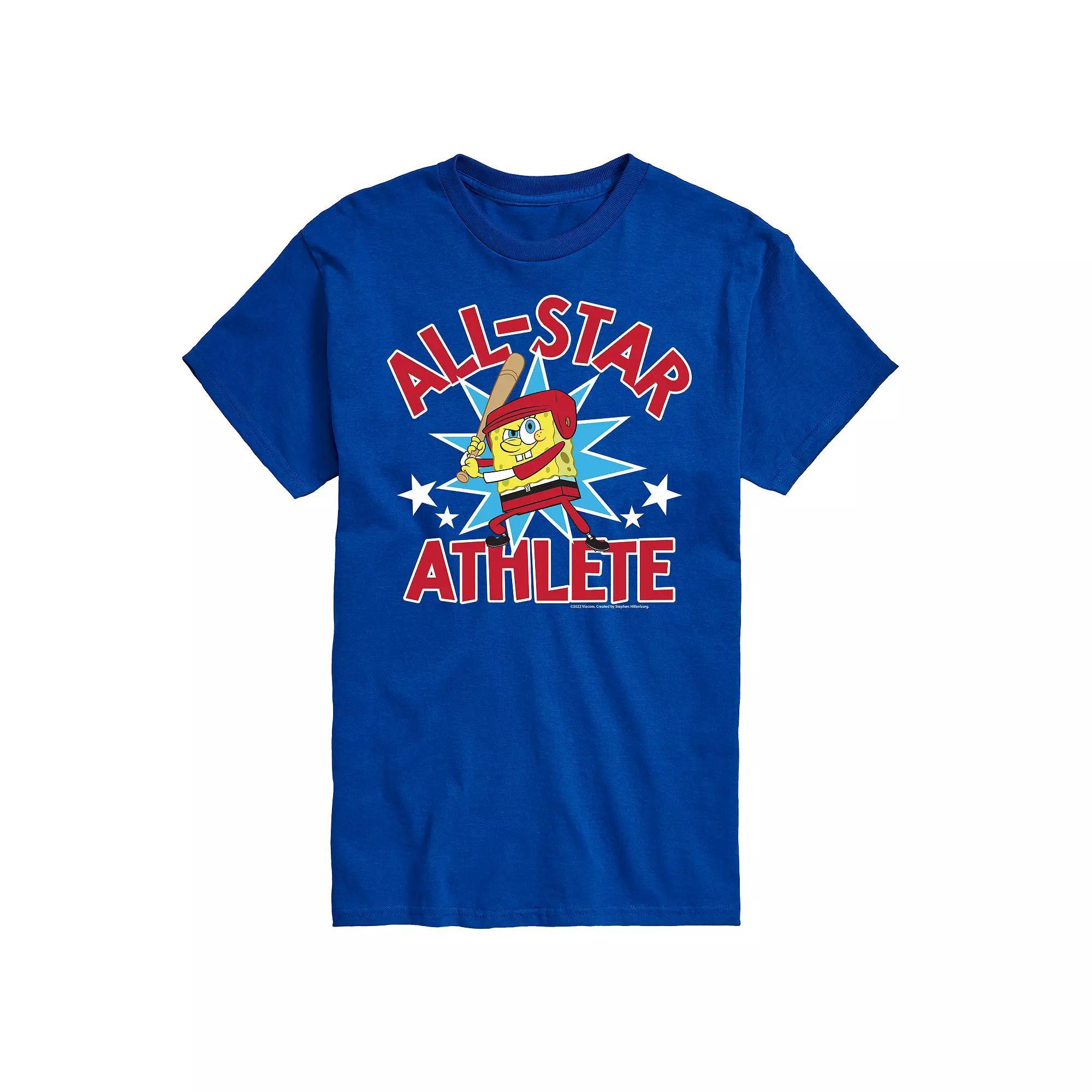 Big & Tall Nickelodeon Spongebob Squarepants All Star Graphic Tee, Mens Product Image