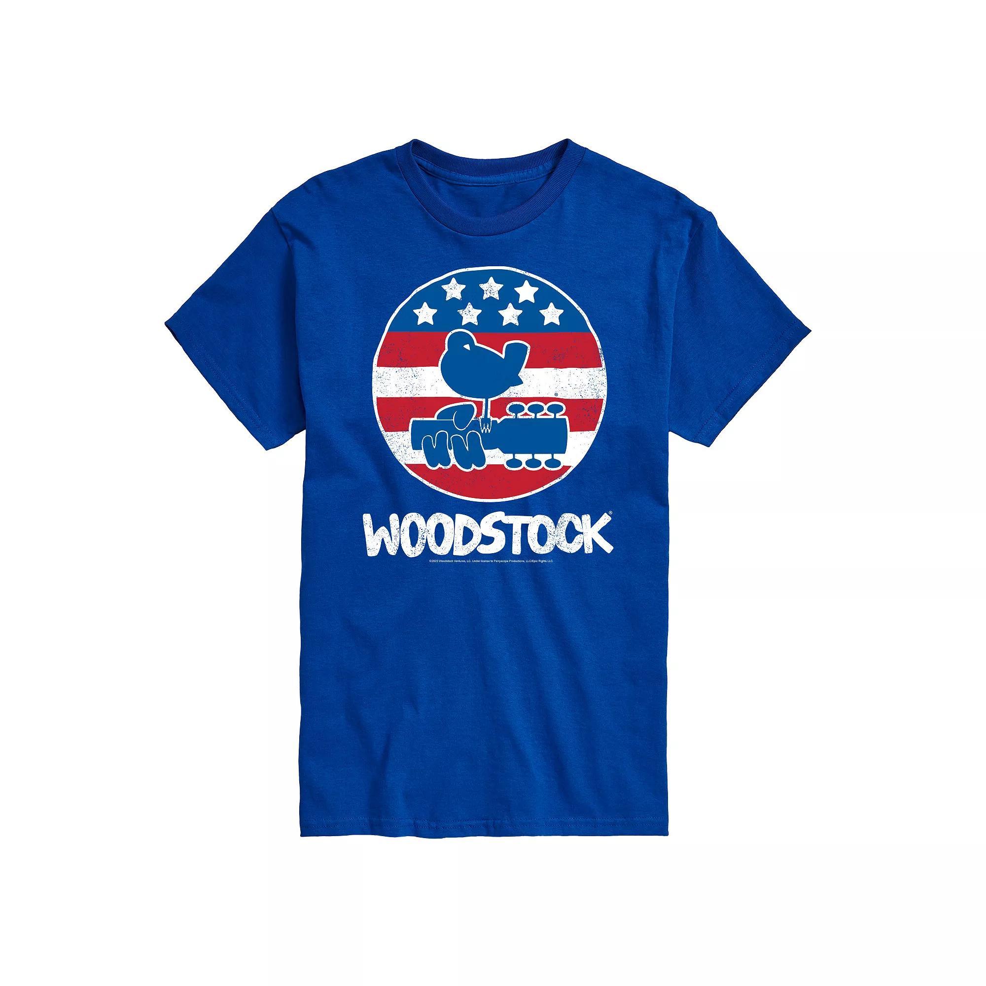 Big & Tall Woodstock Americana Graphic Tee, Mens Product Image