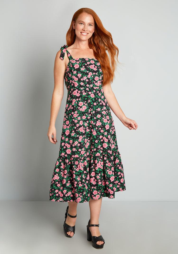 Ka-Bloom! Midi Dress Product Image
