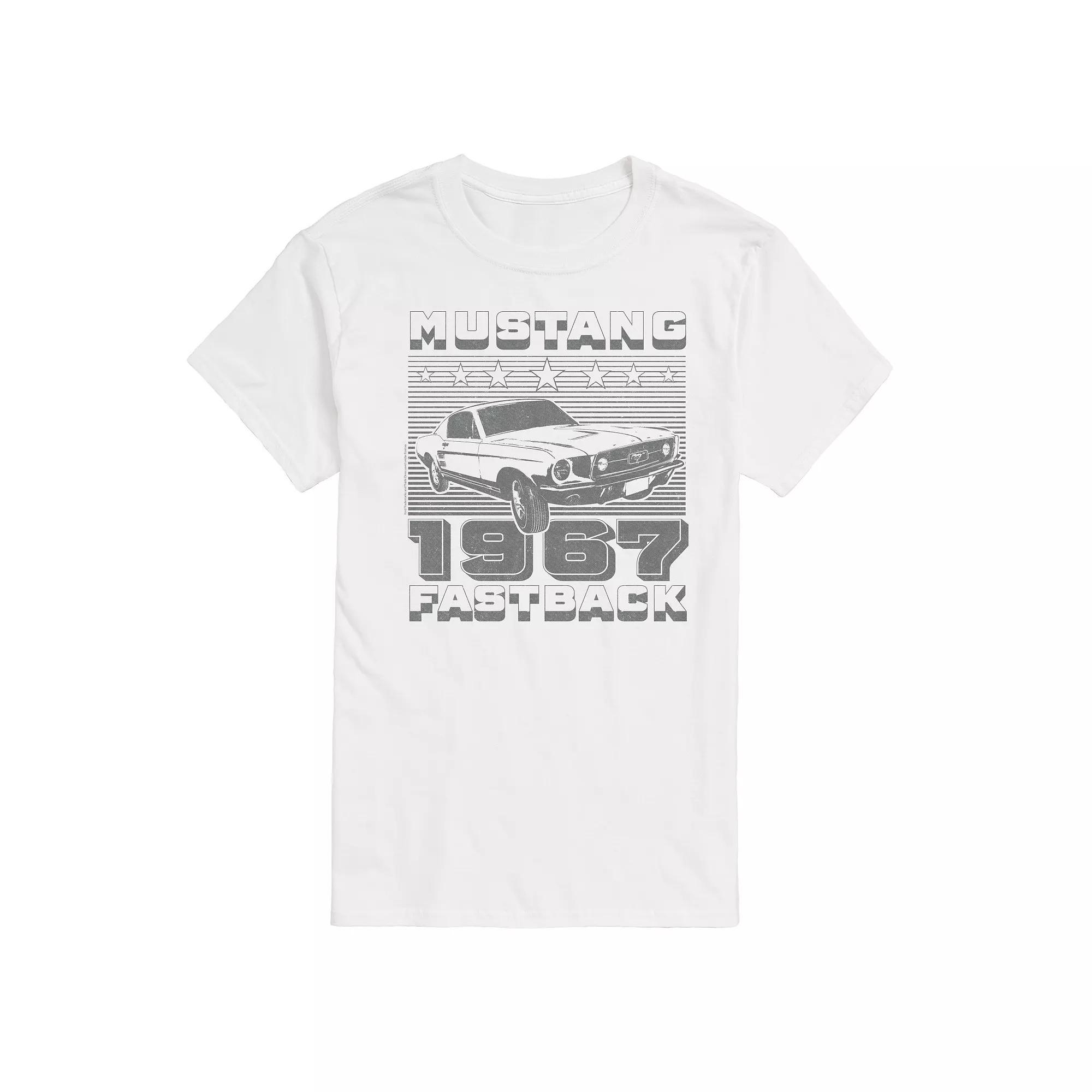 Big & Tall Ford Mustang Fastback Vintage Graphic Tee, Mens Product Image