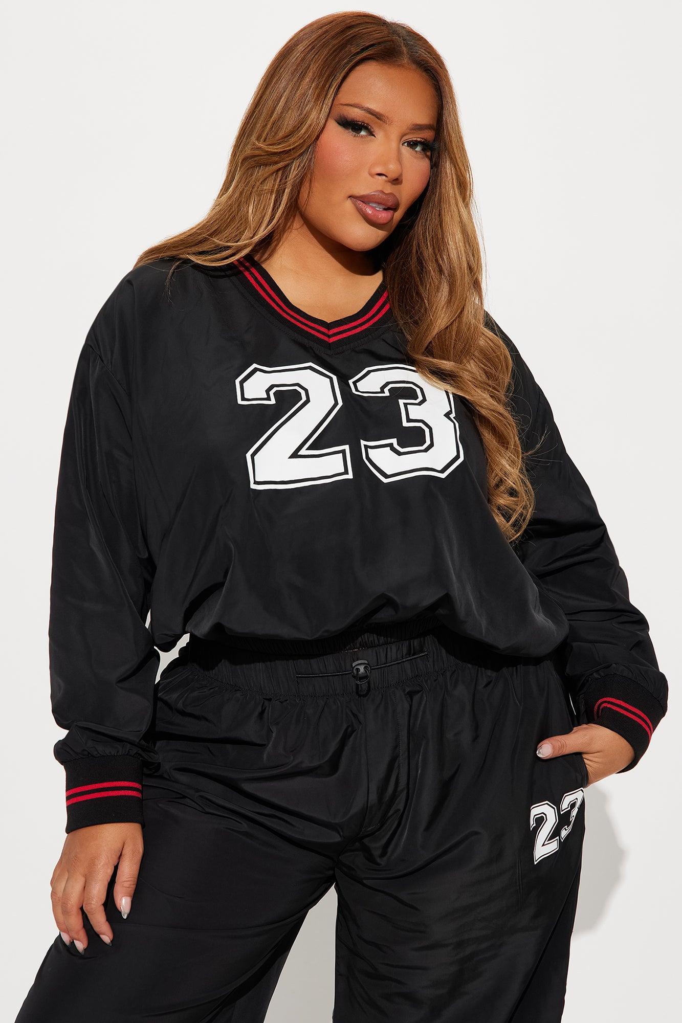 Twenty Three Windbreaker Pant Set - Black Product Image