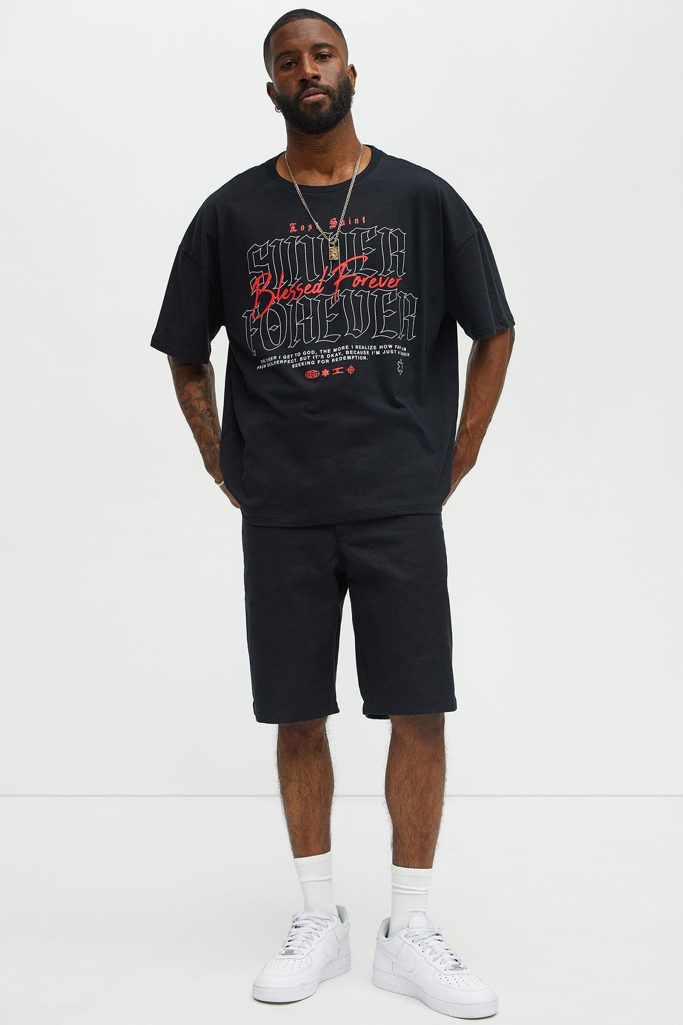 Lost Saint Blessed Forever Oversized Short Sleeve Tee - Black Product Image
