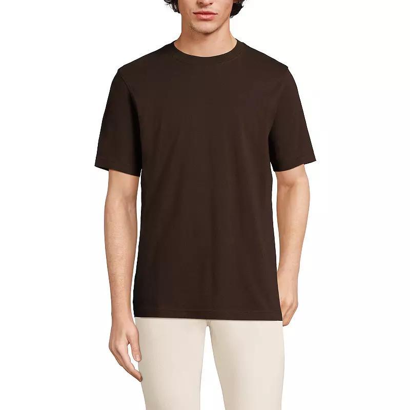 Men's Lands' End Super-T Short Sleeve T-Shirt, Size: Large, Rich Red Product Image