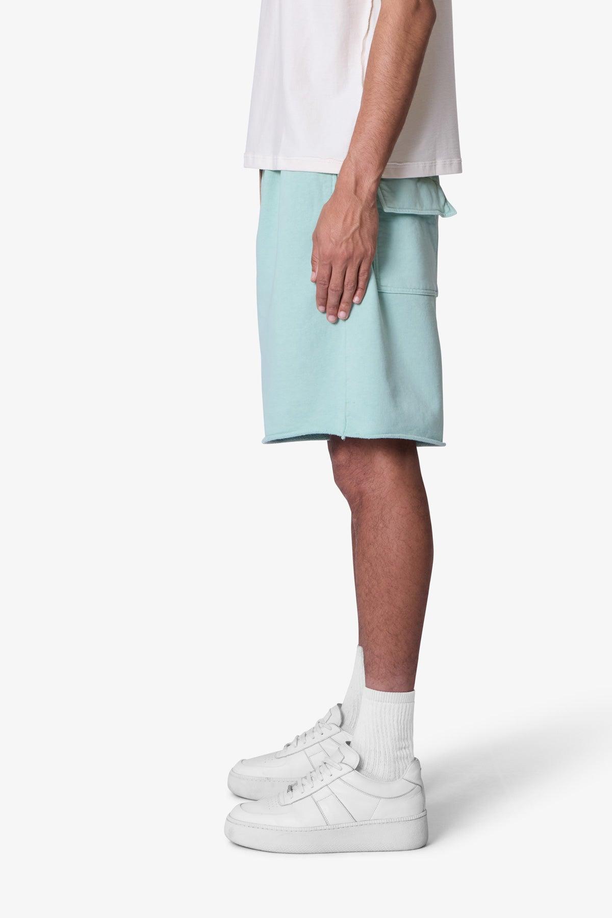 Oversized Sweatshorts - Seafoam Product Image