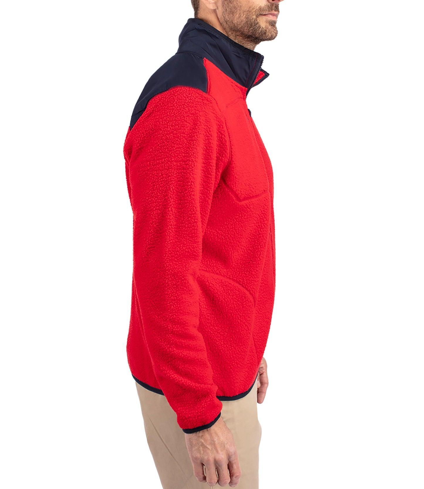 Cutter & Buck Cascade Eco Sherpa Mens Big & Tall Fleece Jacket Product Image