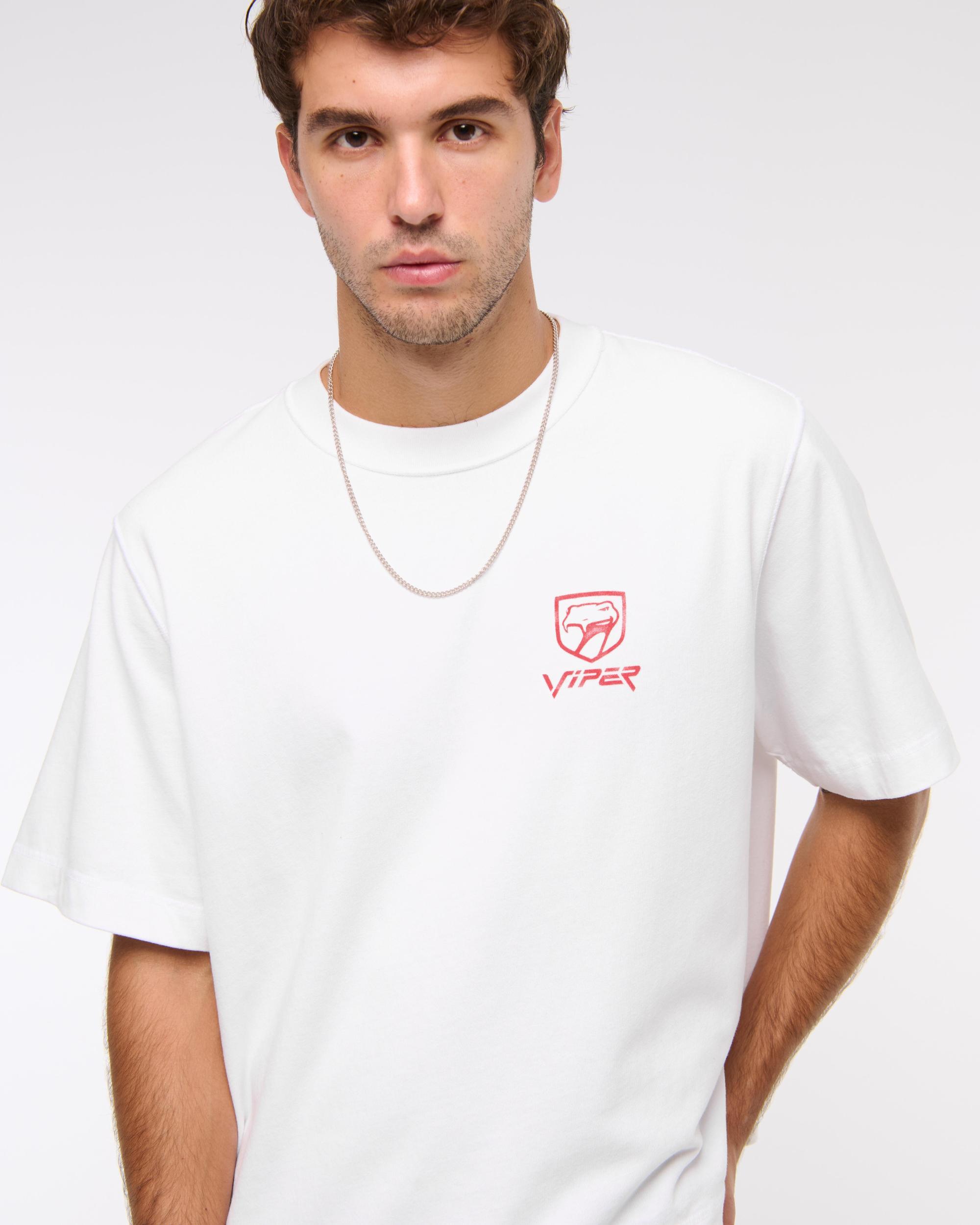 Premium Heavyweight Cropped Viper Graphic Tee Product Image
