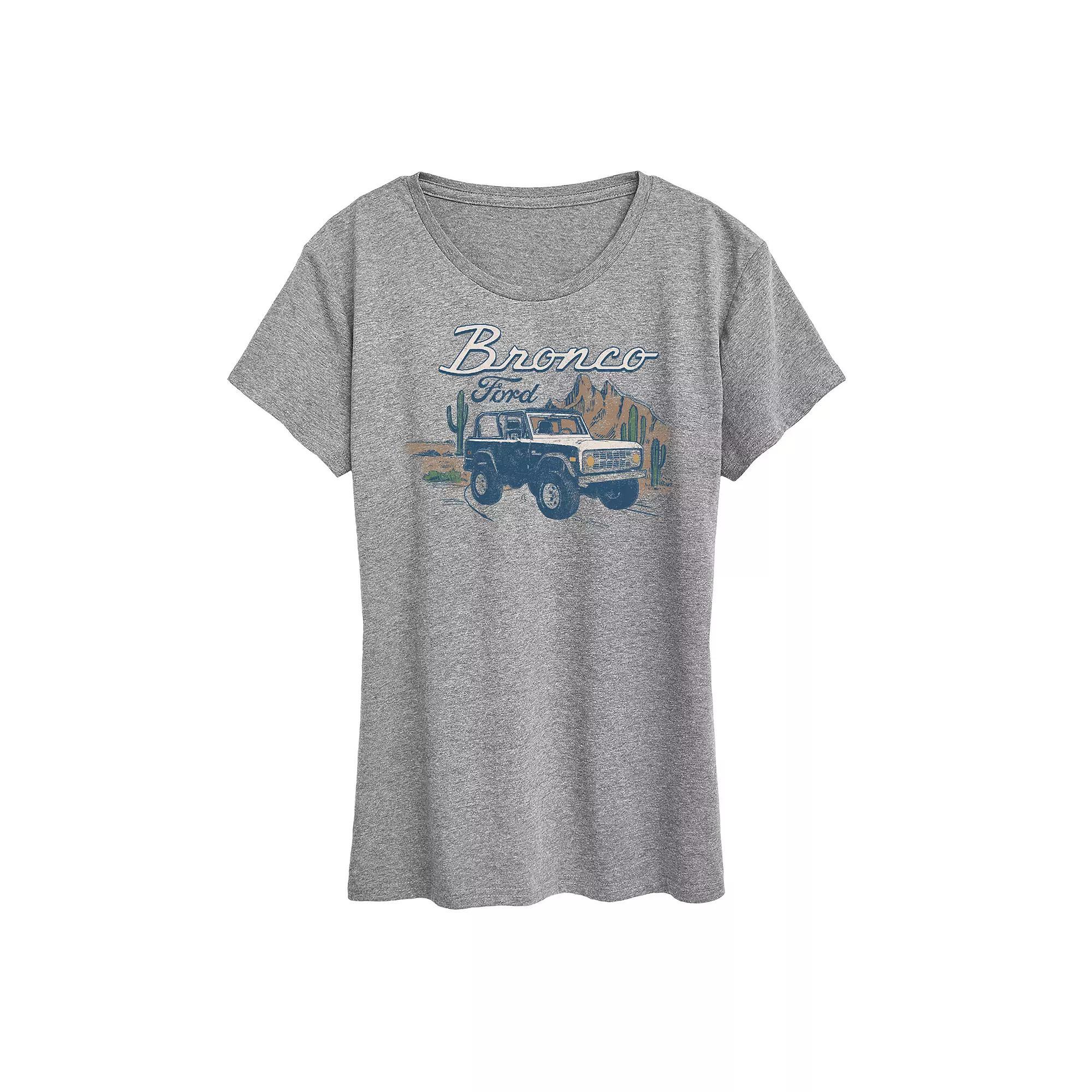 Womens Sketched Florals Graphic Tee Grey Gray Product Image