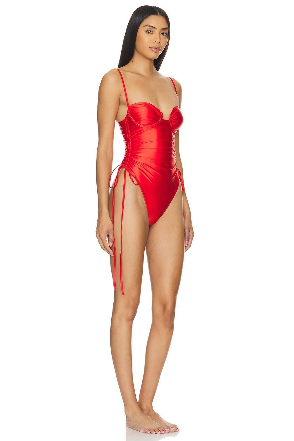 Lovers and Friends Chasing Sunsets One Piece in Red Product Image