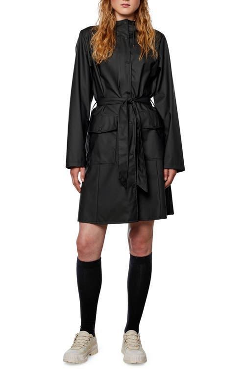 Curve Belted Trench Coat with Drawstring Hood Product Image