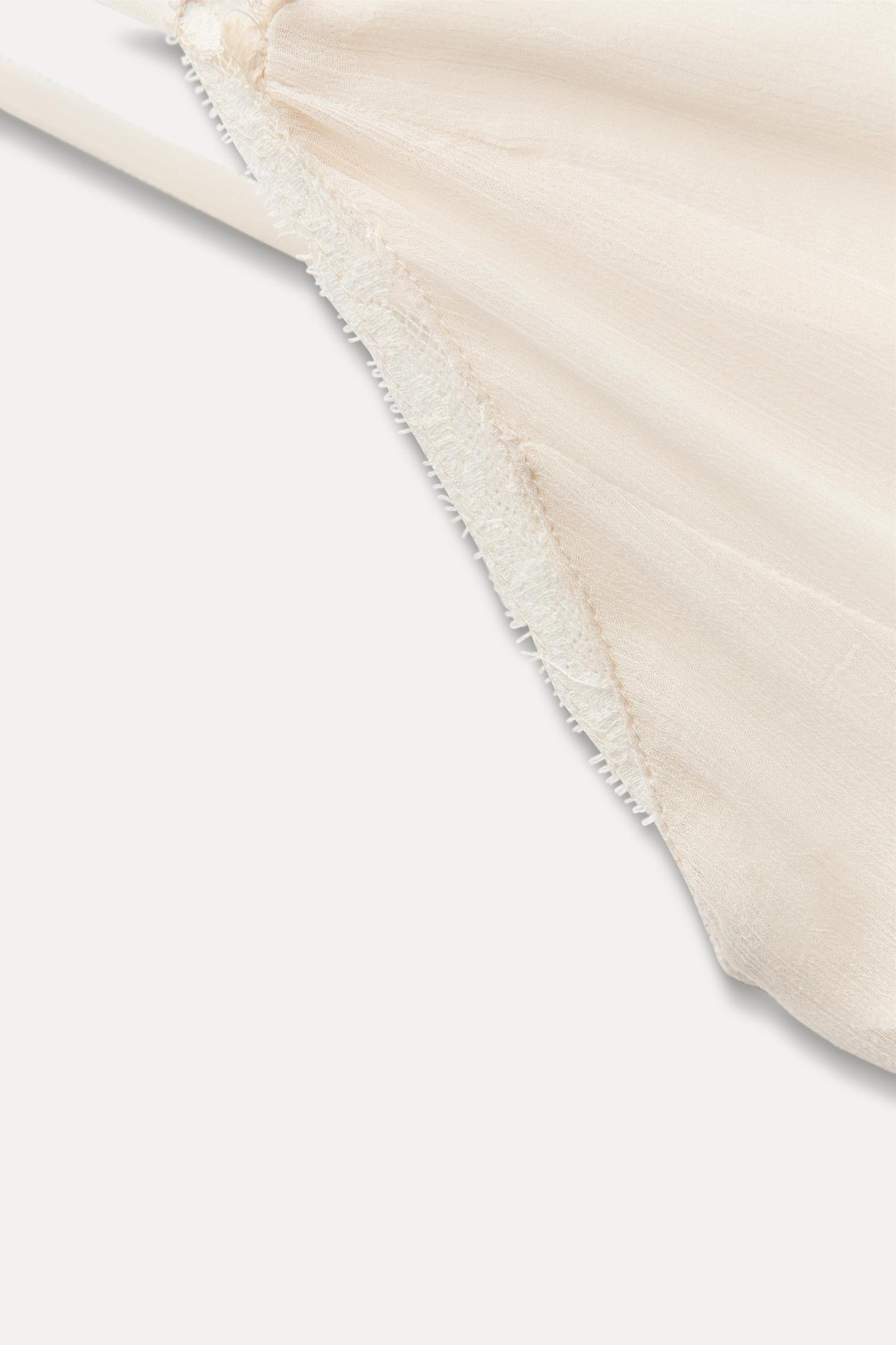 RUFFLED LACE MIDI DRESS ZW COLLECTION Product Image