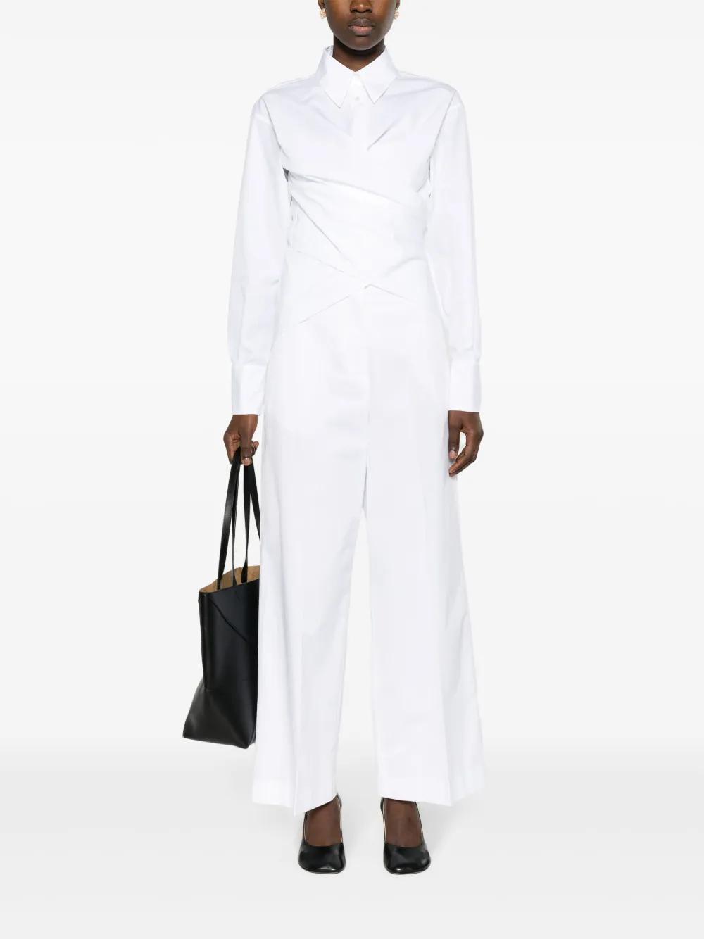 FABIANA FILIPPI Wide-leg Tailored Trousers In White Product Image