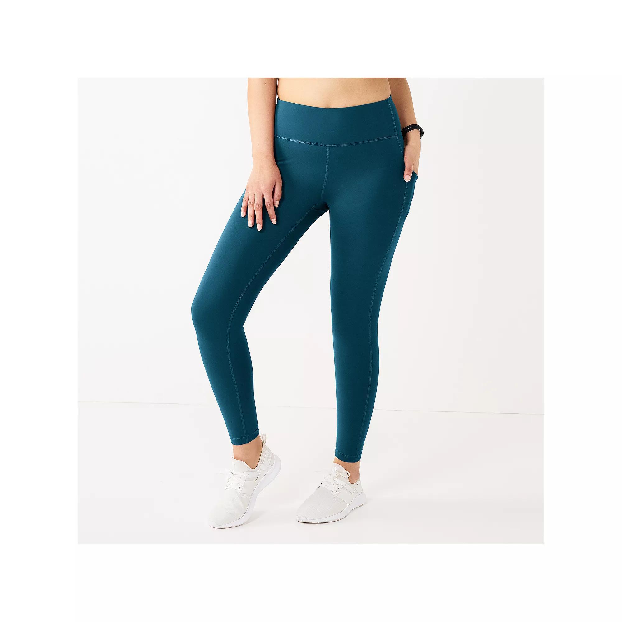 Womens Tek Gear Ultrastretch High-Waisted Side Pocket 7/8 Leggings Product Image
