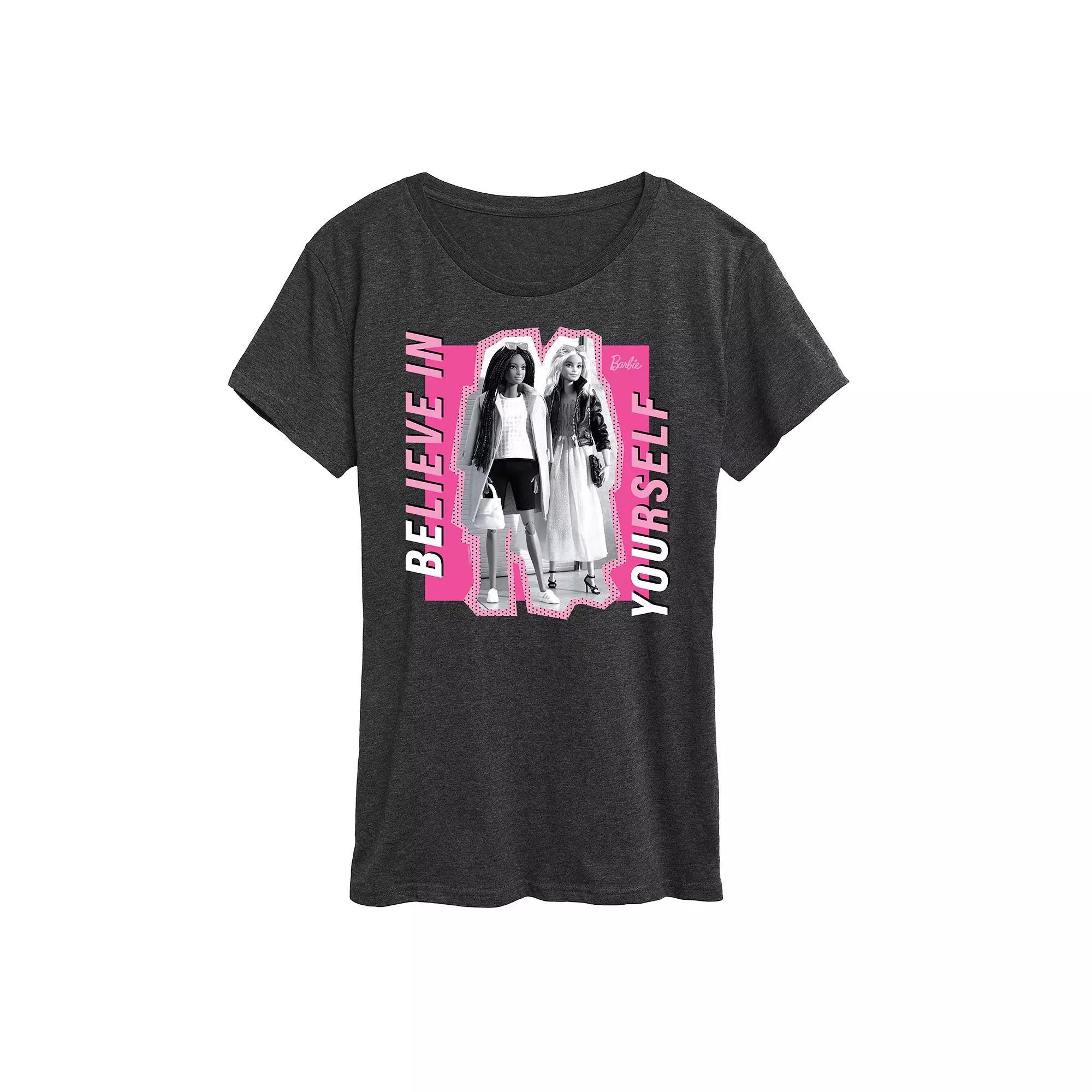 Womens Barbie Believe In Yourself Graphic Tee Product Image