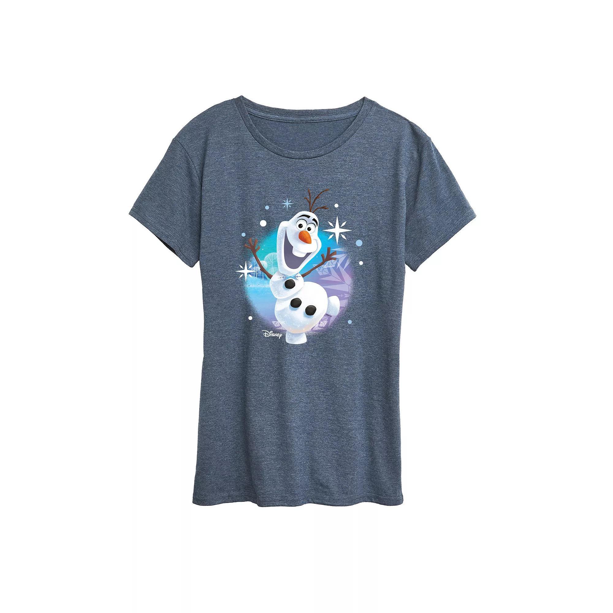 Disney's Frozen 2 Women's This Snowman Can Graphic Tee, Girl's, Size: Small, Grey Royal Blue Product Image