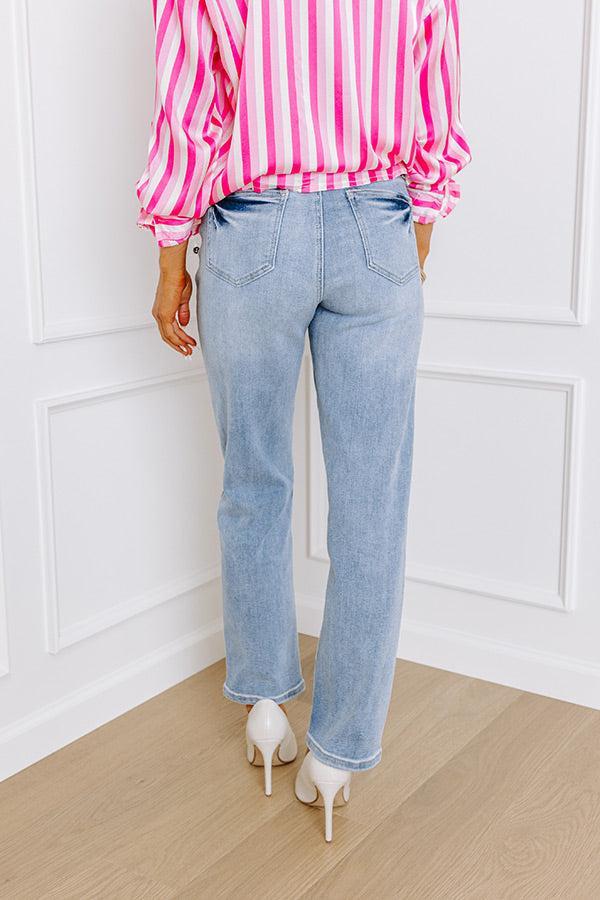 The Naomi High Waist Relaxed Straight Leg Jean Product Image