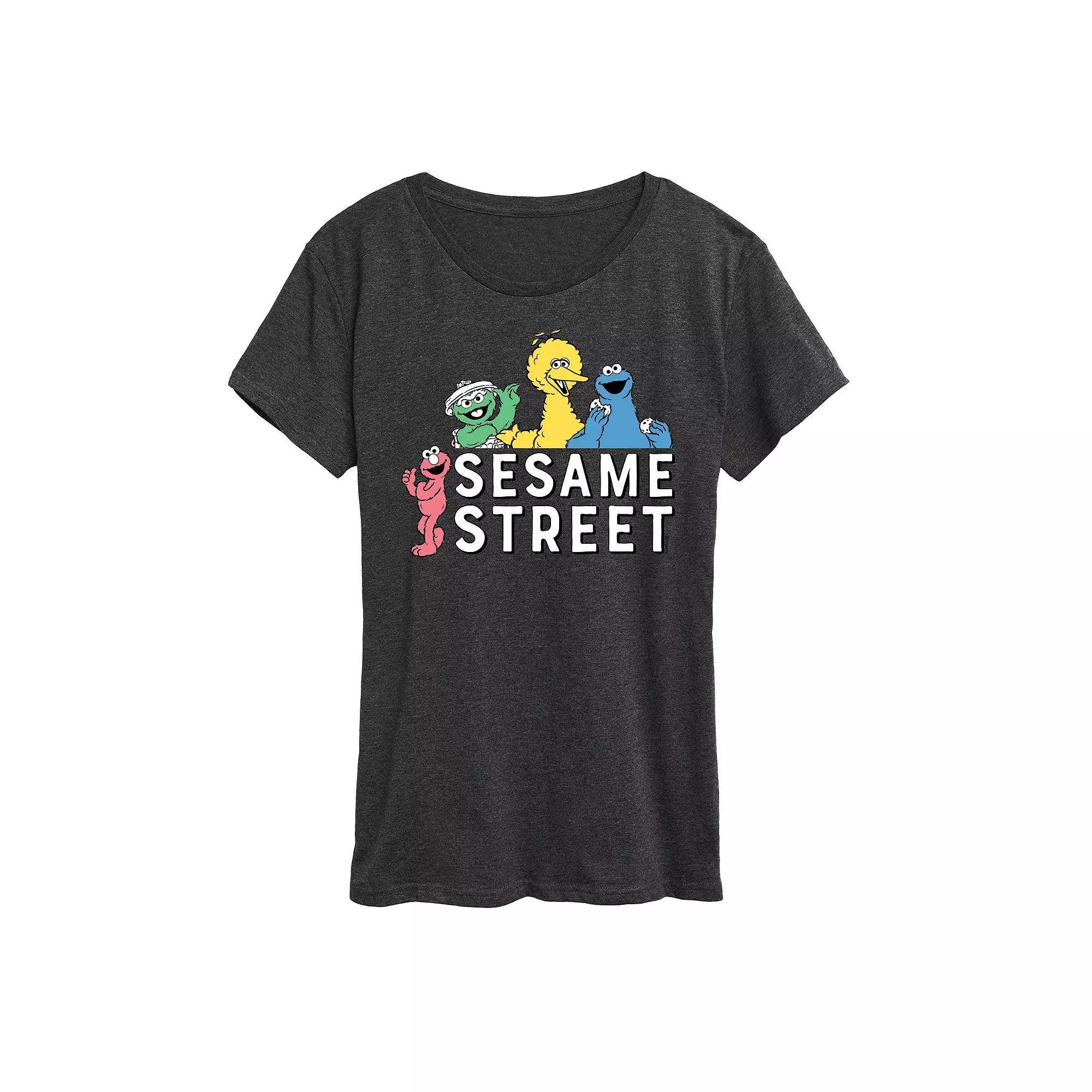 Women's Care Bears Snowman Graphic Tee, Girl's, Size: Large, Grey Royal Blue Product Image