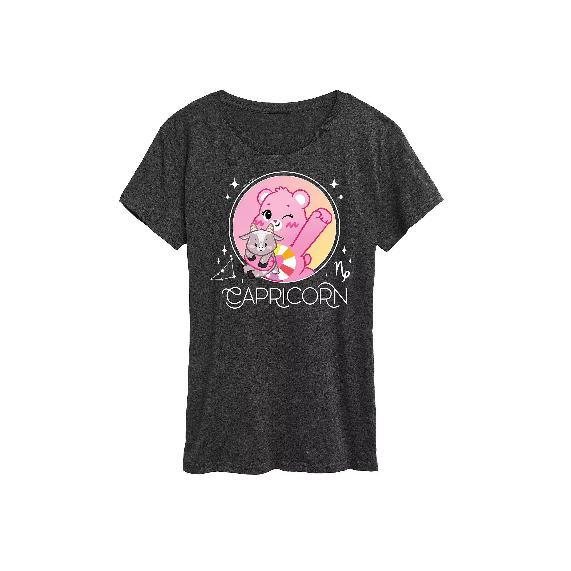 Women's Care Bears Shamrock Graphic Tee, Size: XL, Heather Grey Product Image